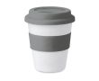 Mug de voyage personnalisé avec couvercle couleur gris