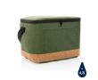Sac isotherme avec détail en liège couleur vert foncé