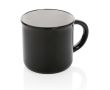 Tasse publicitaire vintage bicolore couleur noir