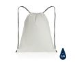 Sac à dos à cordons léger et recyclé couleur blanc