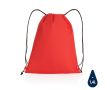 Sac à dos à cordons léger et recyclé couleur rouge