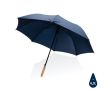 Parapluie recyclé avec manche en bambou couleur bleu marine