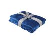 Couverture personnalisable en polyester couleur bleu