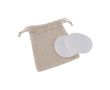 Lot de disques démaquillants en sachet couleur beige