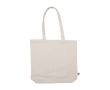 Sac avec logo en coton toile bio 180 g/m2 couleur beige
