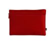 Trousse de toilette personnalisable recyclée couleur rouge