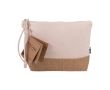Trousse de toilette en coton et jute équitable couleur beige