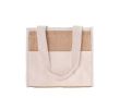 Sac isotherme en jute avec fermeture velcro couleur beige