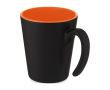 Mug publicitaire bicolore avec anse originale couleur orange