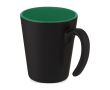 Mug publicitaire bicolore avec anse originale couleur vert