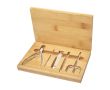 Kit de manucure dans une boîte en bambou couleur naturel