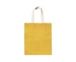 Sac en jute avec anses en coton 240 g/m2 couleur jaune