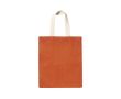 Sac en jute avec anses en coton 240 g/m2 couleur orange