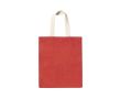 Sac en jute avec anses en coton 240 g/m2 couleur rouge
