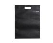 Sac non tissé avec logo recyclé de 70 gr/m2 couleur noir
