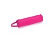 Trousse publicitaire au design cylindrique couleur fuchsia