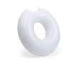 Matelas gonflable en forme de donut mordu couleur blanc