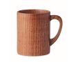 Tasse publicitaire en bois de chêne gravée couleur bois