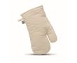 Gant de cuisine en coton bio 170 g/m2 couleur beige