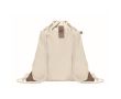 Sac à dos avec logo en coton recyclé 220 gr/m2 couleur beige