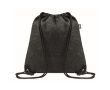 Sac cordon personnalisable en feutre RPET couleur gris foncé