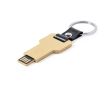 Clé USB porte-clés éco couleur naturel
