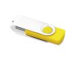 USB rotative avec clip blanc couleur jaune