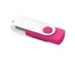 USB rotative avec clip blanc couleur fuchsia