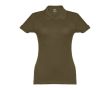 Polo avec logo entreprise femme 195 g/m2 couleur vert militaire