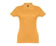 Polo avec logo entreprise femme 195 g/m2 couleur jaune foncé