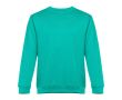 Sweat-shirt en coton et polyester 300 g/m2 couleur turquoise
