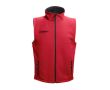 Gilet personnalisé soft Shell sans manches couleur rouge