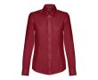 Chemise pour femme à manches longues couleur bordeaux