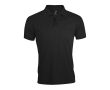 Polo en polyester et coton 200 g/m2 couleur noir