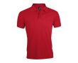 Polo en polyester et coton 200 g/m2 couleur rouge