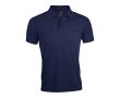 Polo en polyester et coton 200 g/m2 couleur bleu marine