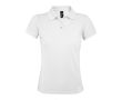 Polo femme polyester et coton 200 g/m2 couleur blanc