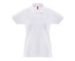 Polo pour femme en coton 100% 240 g/m2 couleur blanc