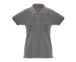 Polo pour femme en coton 100% 240 g/m2 couleur gris foncé