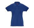 Polo pour femme en coton 100% 240 g/m2 couleur bleu roi