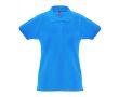 Polo pour femme en coton 100% 240 g/m2 couleur cyan