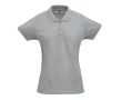 Polo en coton et polyester 200 g/m2 couleur gris chiné