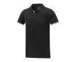 Polo en deux tons coton 200 g/m2 couleur noir