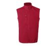 Gilet publicitaire softshell recyclé 300 g/m2 couleur rouge