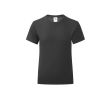 T-shirt pour petite fille coton 150 g/m2 couleur noir