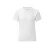 T-shirt pour petite fille coton 150 g/m2 couleur blanc