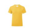 T-shirt pour petite fille coton 150 g/m2 couleur jaune