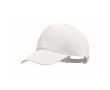 Casquette de baseball en coton bio couleur blanc