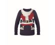 Pull de Noël au look festif couleur bleu