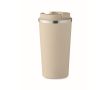 Verre en acier avec fonction thermos couleur beige